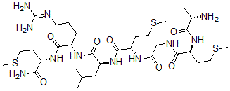 CAS 登录号：157203-83-3， L-丙氨酰-L-蛋氨酰甘氨酰-L-蛋氨酰-L-亮氨酰-L-精氨酰-L-蛋氨酰胺