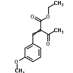 CAS 登录号：15725-25-4， 乙基2-(3-甲氧基苄亚基)-3-氧代丁酸酯