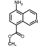CAS 登录号：157252-29-4， 甲基5-氨基-8-异喹啉羧酸酯