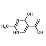 CAS 登录号：157335-90-5， 4-羟基-2-甲基-1,4-二氢-5-嘧啶羧酸