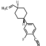 CAS 登录号：157453-50-4， 2-氟-4-(4-乙烯基环己基)苯甲腈
