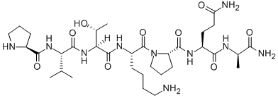 CAS#: 157476-77-2, (2S)-2-[[(2S)-1-[(2S)-6-Amino-2-[[(2S,3R)-3-Hydroxy-2-[[(2S)-3-Methyl-2-[[(2S)-Pyrrolidine-2-Carbonyl]Amino]Butanoyl]Amino]Butanoyl]Amino]Hexanoyl]Pyrrolidine-2-Carbonyl]Amino]-N-[(2R)-1-Amino-1-Oxopropan-2-Yl]Pentanediamide