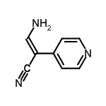 CAS 登录号：157650-19-6， (2E)-3-氨基-2-(4-吡啶基)丙烯腈
