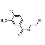 CAS 登录号：157672-18-9， 4-溴-N-(2-羟基乙基)-3-甲基-苯甲酰胺