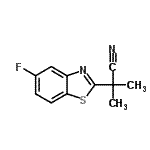 CAS#: 157763-79-6, 2-(5-Fluoro-1,3-Benzothiazol-2-Yl)-2-Methylpropanenitrile