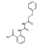 CAS 登录号：157921-79-4， 2-{[(苯氧基乙酰基)硫代氨基甲酰]氨基}苯甲酸