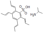 CAS#: 157966-96-6, Propan-2-Amine; 2,3,5,6-Tetrakis[(E)-Prop-1-Enyl]Benzenesulfonic Acid