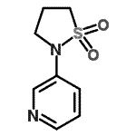 CAS#: 158089-67-9, 3-(1,1-Dioxido-1,2-Thiazolidin-2-Yl)Pyridine