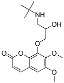 CAS 登录号：158142-98-4， 8-[3-(叔丁基氨基)-2-羟基丙氧基]-6,7-二甲氧基苯并吡喃-2-酮