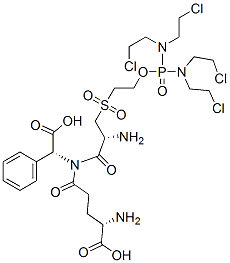 CAS#: 158382-37-7, (2R)-L-gamma-Glutamyl-3-((2-((Bis(Bis(2-Chloroethyl)Amino)Phosphinyl)Oxy) Ethyl)Sulfonyl)- L-Alanyl-2-Phenylglycine