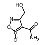 CAS 登录号：158590-73-9， 4-(羟基甲基)-1,2,5-恶二唑-3-甲酰胺2-氧化物