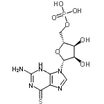 CAS 登录号：15867-02-4， 2-氨基-9-(5-O-膦酰-beta-D-呋喃核糖基)-9H-嘌呤-6-硫醇