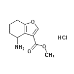 CAS#: 158832-43-0, Methyl 4-Amino-4,5,6,7-Tetrahydro-1-Benzofuran-3-Carboxylate Hydrochloride (1:1)