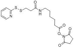 CAS 登录号：158913-22-5， 琥珀酰亚胺基6-[3-(2-吡啶基二硫代)丙酰胺基]己酸酯