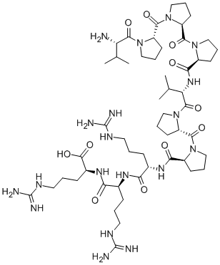CAS 登录号：159088-48-9， L-缬氨酰-L-脯氨酰-L-脯氨酰-L-脯氨酰-L-缬氨酰-L-脯氨酰-L-脯氨酰-L-精氨酰-L-精氨酰-L-精氨酸