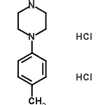 CAS 登录号：159263-04-4， 1-(4-甲基苯基)哌嗪二盐酸盐