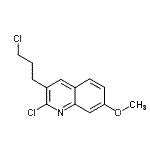 CAS 登录号：159383-58-1， 2-氯-3-(3-氯丙基)-7-甲氧基喹啉