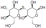 CAS 登录号：159495-64-4， (2R,3S,4S,5R,6R)-2-(羟基甲基)-6-[(2S,3S,4S,5R,6R)-2,3,5-三羟基-6-(羟基甲基)四氢吡喃-4-基]硫基四氢吡喃-3,4,5-三醇