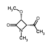 CAS 登录号：159597-50-9， (3R,4R)-4-乙酰基-3-甲氧基-1-甲基-2-氮杂环丁酮