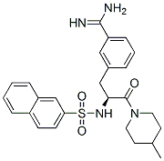 CAS#: 159702-07-5, 3-[(2S)-3-(4-Methylpiperidin-1-Yl)-2-(Naphthalen-2-Ylsulfonylamino)-3-Oxopropyl]Benzenecarboximidamide