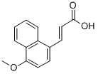 CAS 登录号：15971-30-9， 3-(4-甲氧基-1-萘基)-2-丙烯酸