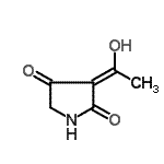 CAS 登录号：159770-37-3， (3E)-3-(1-羟基乙亚基)-2,4-吡咯烷二酮