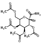 CAS 登录号：159895-07-5， (2R,3R,4S,5S)-6-(乙酰氧基甲基)-2-溴-2-氨基甲酰四氢-2H-吡喃-3,4,5-三基三乙酸酯
