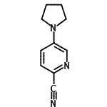 CAS 登录号：160017-09-4， 5-(1-吡咯烷基)-2-吡啶甲腈