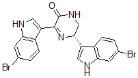 CAS 登录号：160098-93-1， (5S)-3,5-二(6-溴-1H-吲哚-3-基)-5,6-二氢-1H-吡嗪-2-酮
