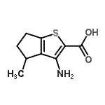 CAS#: 160133-73-3, 3-Amino-4-Methyl-5,6-Dihydro-4H-Cyclopenta[b]Thiophene-2-Carboxylic Acid