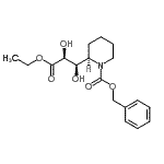 CAS#: 160169-48-2, Benzyl (2R)-2-[(1R,2S)-3-Ethoxy-1,2-Dihydroxy-3-Oxopropyl]-1-Piperidinecarboxylate