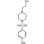 CAS 登录号：16017-64-4， 2-{4-[(4-甲基苯基)磺酰基]-1-哌嗪基}乙醇