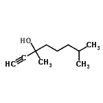 CAS#: 1604-26-8, 3,7-Dimethyl-1-Octyn-3-Ol