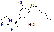 CAS#: 160518-41-2, 3-(3-Chloro-4-Pentoxyphenyl)-5,6-Dihydroimidazo[2,1-b][1,3]Thiazole Hydrochloride