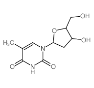 CAS 登录号:16053-52-4, 1-(2'-脱氧-beta-苏式呋喃戊糖基)胸腺嘧啶