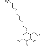 CAS 登录号：160632-05-3， 2-(羟基甲基)-1-(6-丙氧基己基)-3,4,5-哌啶三醇