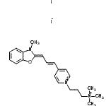 CAS 登录号：161016-55-3， 4-[(1E,3Z)-3-(3-甲基-1,3-苯并恶唑-2(3H)-亚基)-1-丙烯-1-基]-1-[3-(三甲基铵基)丙基]吡啶鎓二碘化物
