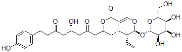 CAS#: 161161-67-7, (4S)-1-[(4aS,5R,6S)-5-Ethenyl-1-Oxo-6-[(2S,3R,4R,5S,6R)-3,4,5-Trihydroxy-6-(Hydroxymethyl)Oxan-2-Yl]Oxy-4,4A,5,6-Tetrahydro-3H-Pyrano[4,5-d]Pyran-3-Yl]-4-Hydroxy-8-(4-Hydroxyphenyl)Octane-2,6-Dione