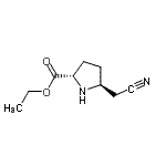 CAS 登录号：161257-64-3， 乙基(5S)-5-(氰基甲基)-L-脯氨酸酯