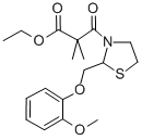 CAS#: 161364-68-7, Ethyl 3-[2-[(2-Methoxyphenoxy)Methyl]-1,3-Thiazolidin-3-Yl]-2,2-Dimethyl-3-Oxopropanoate