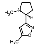 CAS#: 161423-38-7, 5-Methyl-3-[(2S)-1-Methyl-2-Pyrrolidinyl]-1,2-Oxazole