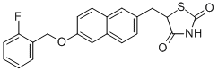CAS#: 161600-01-7, 5-[[6-[(2-Fluorophenyl)Methoxy]Naphthalen-2-Yl]Methyl]-1,3-Thiazolidine-2,4-Dione