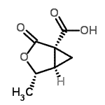 CAS 登录号：161870-17-3， (1R,2S,5S)-2-甲基-4-氧代-3-氧杂双环[3.1.0]己烷-5-羧酸