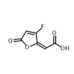 CAS 登录号：161985-56-4， (2E)-(3-氟-5-氧代-2(5H)-呋喃亚基)乙酸