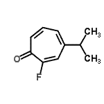 CAS 登录号：162084-57-3， 2-氟-4-异丙基-2,4,6-环庚三烯-1-酮