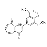 CAS 登录号：162151-83-9， 2-羟基-3-[(2E)-3-(3,4,5-三甲氧基苯基)-2-丙烯酰基]-2,4,6-环庚三烯-1-酮