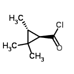 CAS 登录号：162224-59-1， (1R,3R)-2,2,3-三甲基环丙烷羰基氯化物