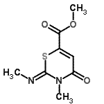 CAS#: 16238-35-0, Methyl (2Z)-3-Methyl-2-(Methylimino)-4-Oxo-3,4-Dihydro-2H-1,3-Thiazine-6-Carboxylate