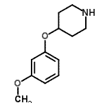 CAS#: 162402-37-1, 4-(3-Methoxyphenoxy)Piperidine