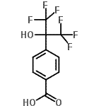 CAS 登录号：16261-80-6， 4-(1,1,1,3,3,3-六氟-2-羟基-2-丙基)苯甲酸